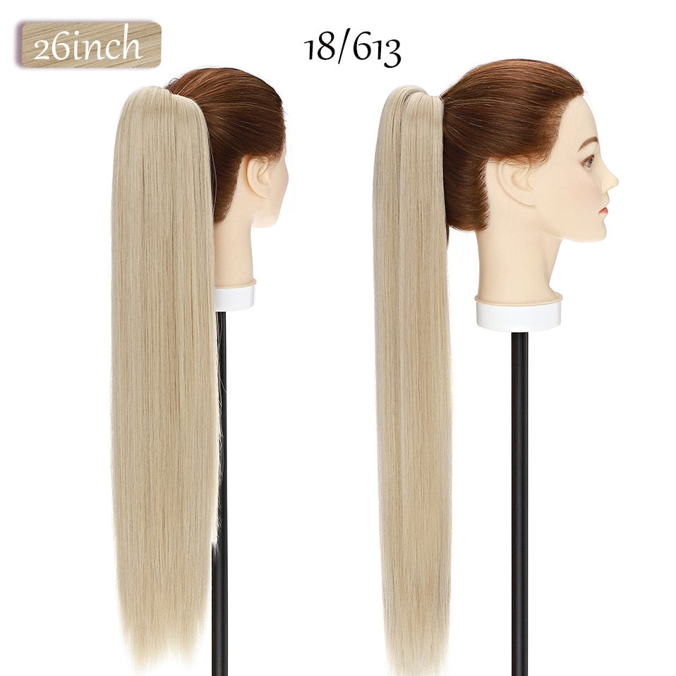 Synthetic Claw Clip Ponytail Hair Extension