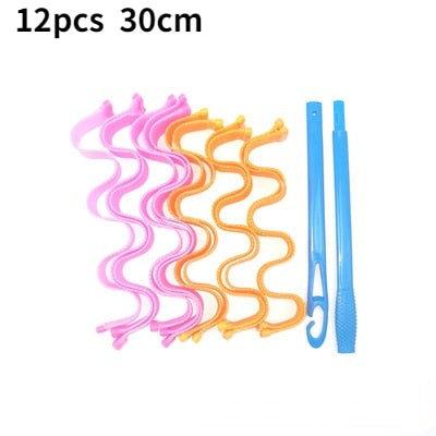 Heatless Hair Curlers Magic Wave Formers