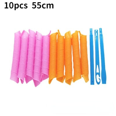 Heatless Hair Curlers Magic Wave Formers