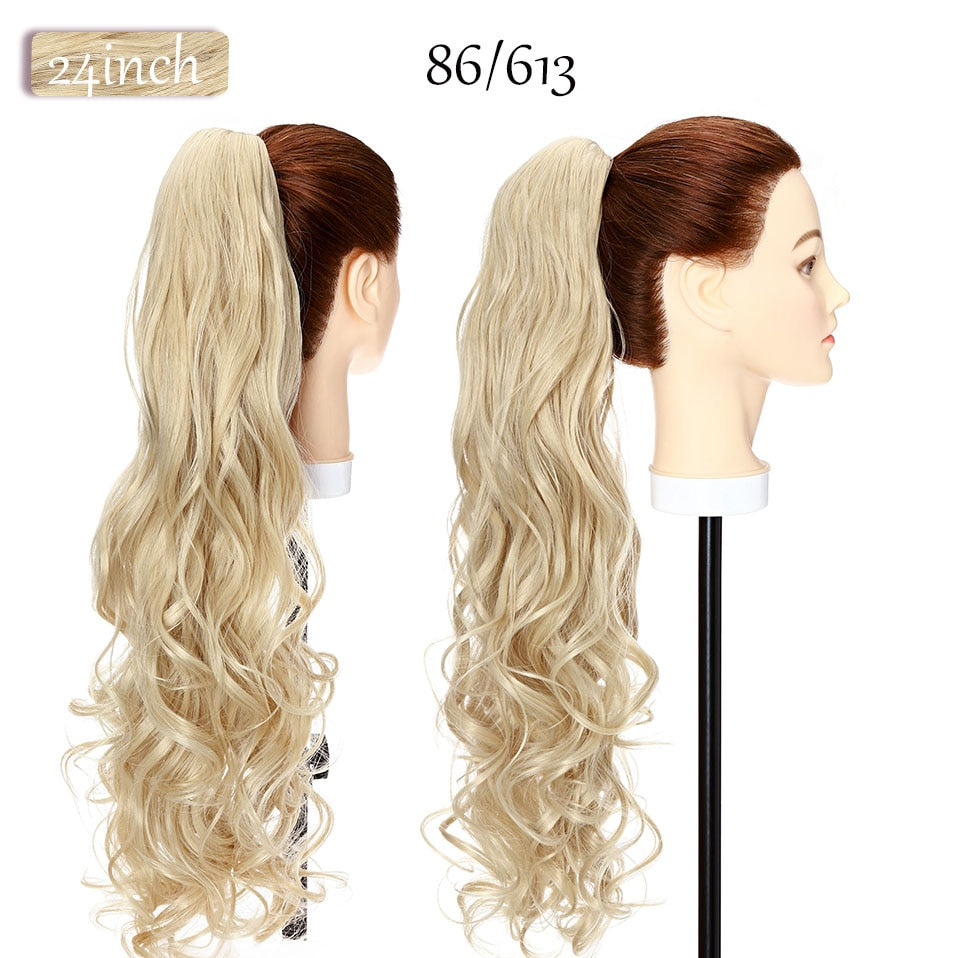 Synthetic Claw Clip Ponytail Hair Extension