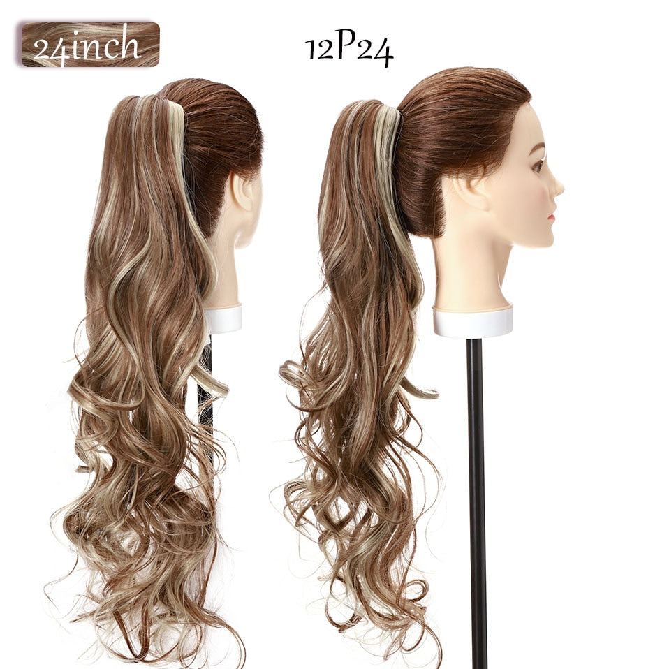 Synthetic Claw Clip Ponytail Hair Extension