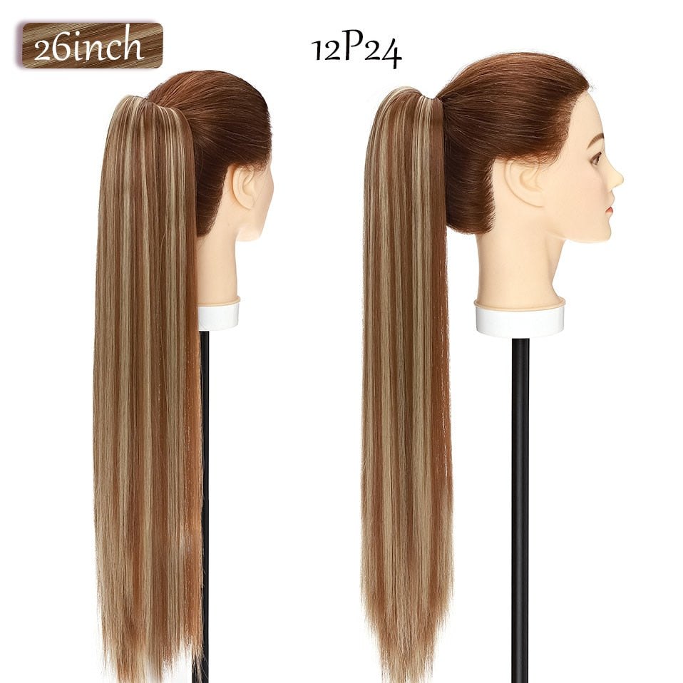 Synthetic Claw Clip Ponytail Hair Extension