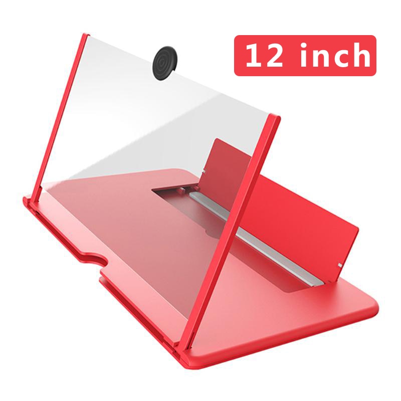 12 inch Folding Cell Phone Screen Magnifier Enlarged 3D Mobile Phone Screen Magnifier Radiation HD Video Amplifier Phone Stand