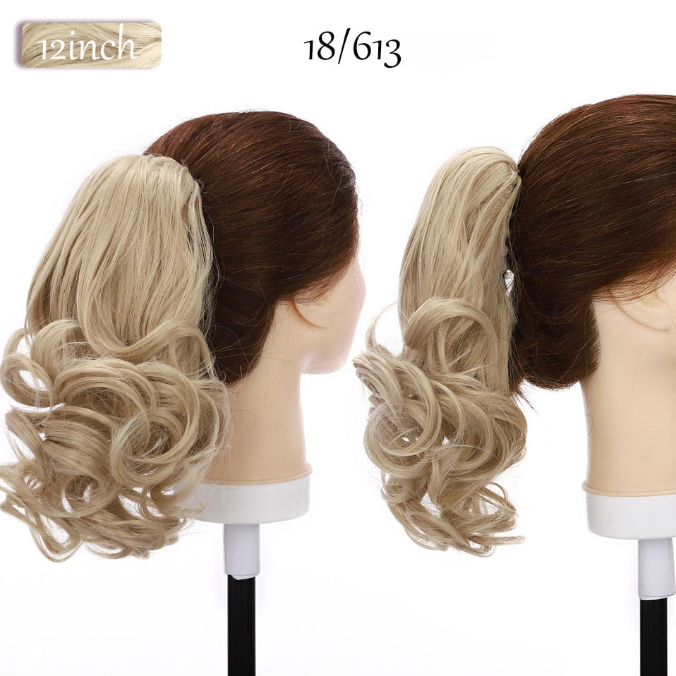 Synthetic Claw Clip Ponytail Hair Extension