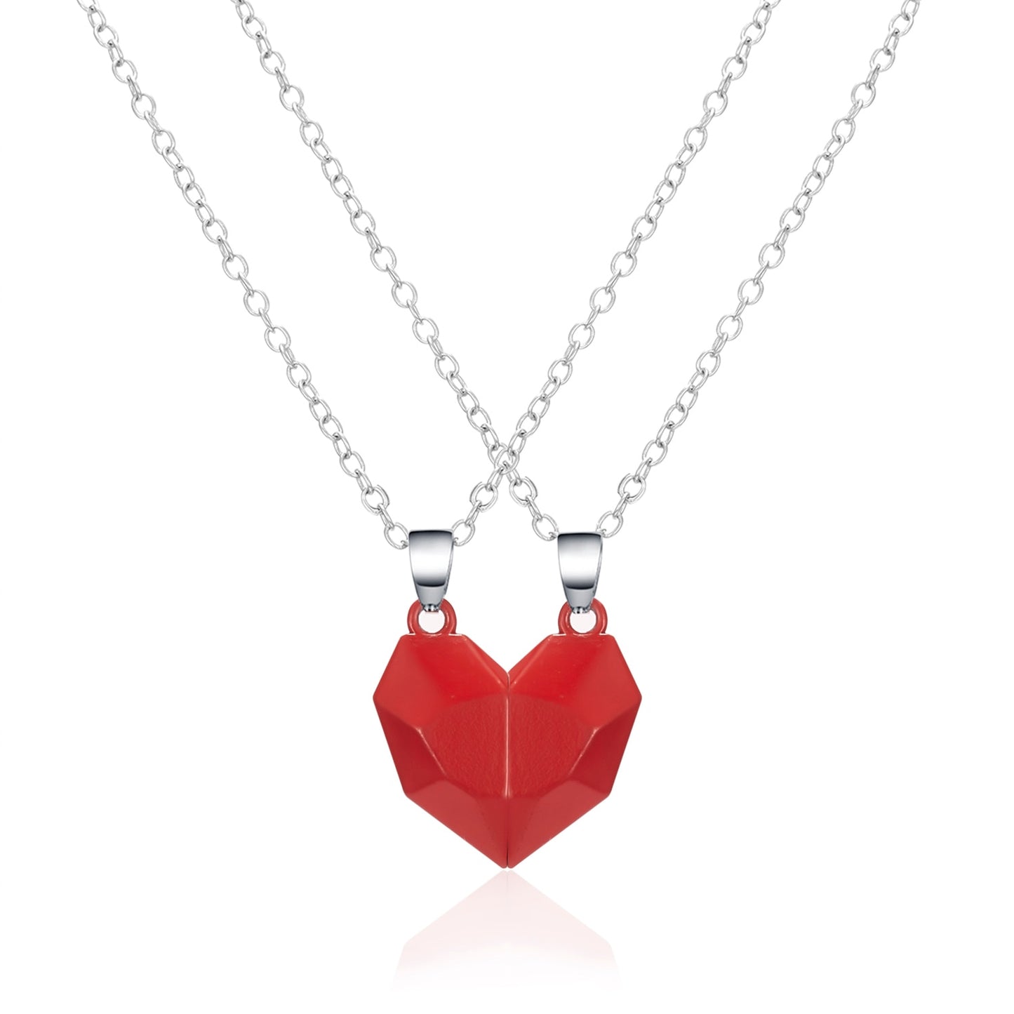 Magnetic Heart Couple Necklace