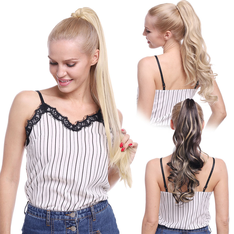 Synthetic Claw Clip Ponytail Hair Extension