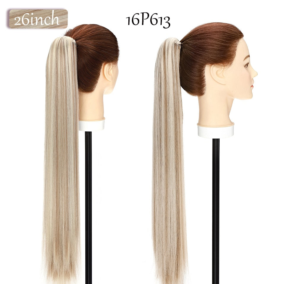 Synthetic Claw Clip Ponytail Hair Extension