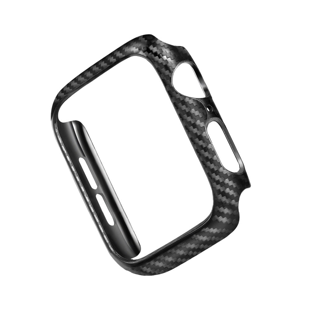 Cover For Apple watch case 44mm 40mm 45mm 41mm 42mm 38mm Carbon fiber Bumper Protector iWatch series 7 3 4 5 6 SE 8 Accessories