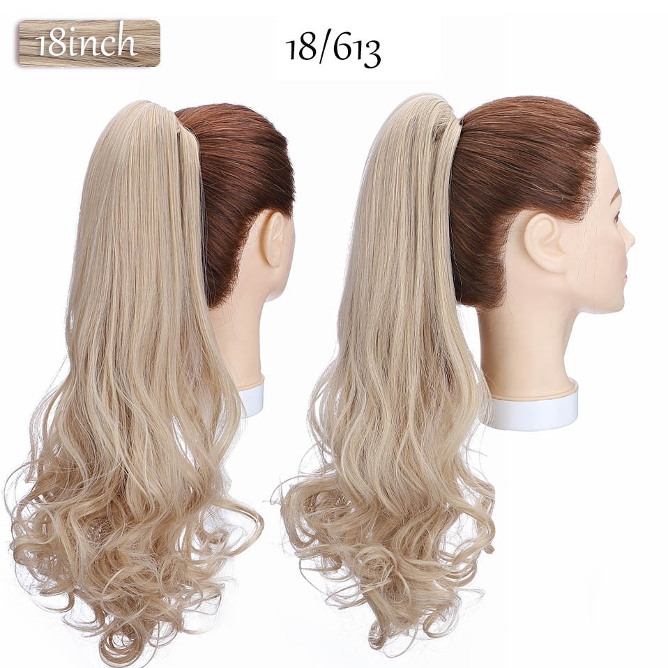 Synthetic Claw Clip Ponytail Hair Extension