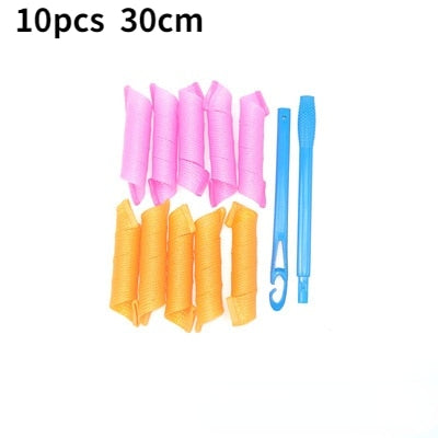 Heatless Hair Curlers Magic Wave Formers