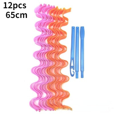 Heatless Hair Curlers Magic Wave Formers