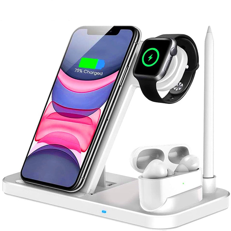 4 in 1 Qi Fast Charging Dock Station