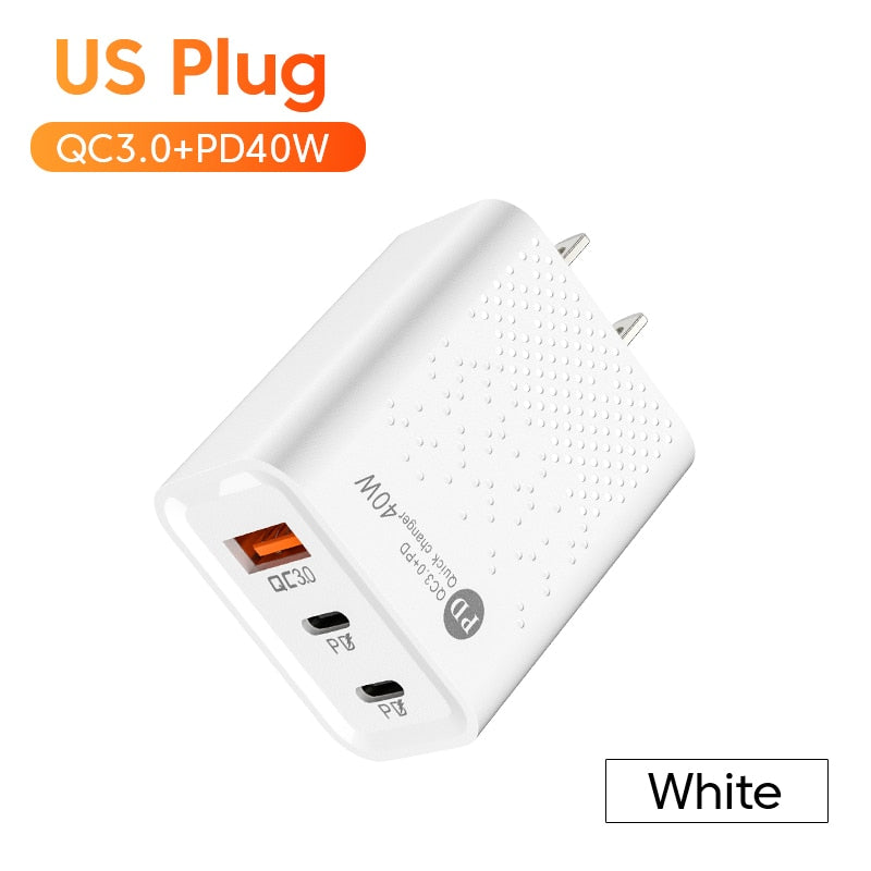 60W Fast Charging Charger 3Ports