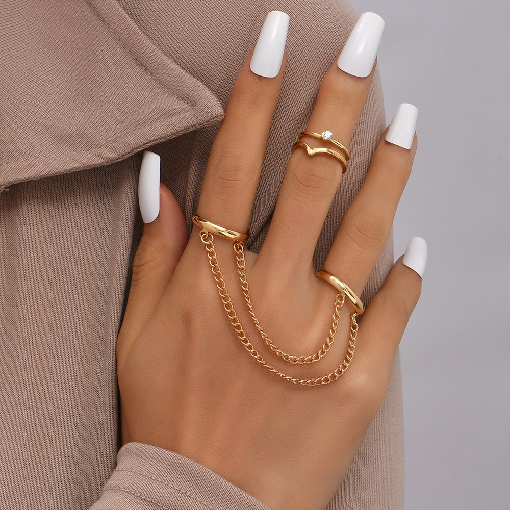 Finger Ring Bangle Bracelets