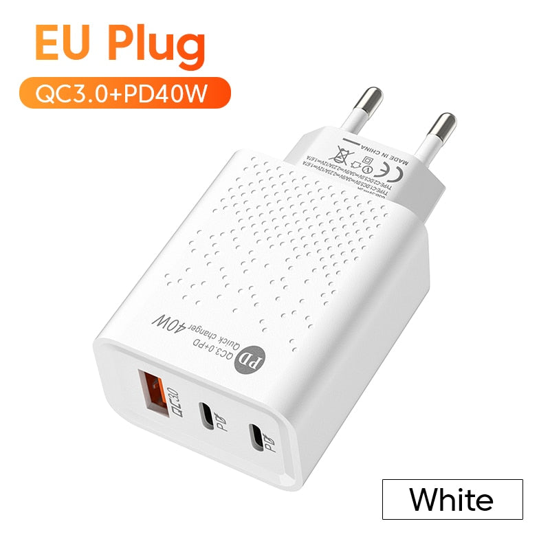 60W Fast Charging Charger 3Ports