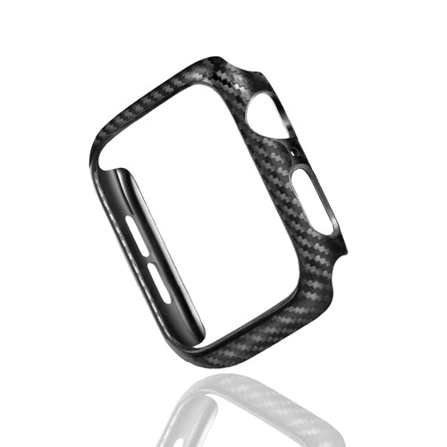 Cover For Apple watch case 44mm 40mm 45mm 41mm 42mm 38mm Carbon fiber Bumper Protector iWatch series 7 3 4 5 6 SE 8 Accessories