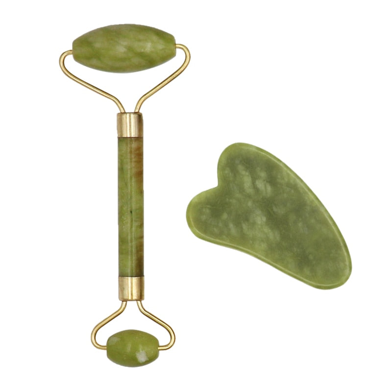 Natural Jade Roller Facial Set