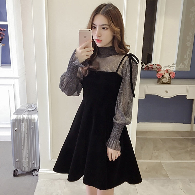 Spring New Elegant Two Piece Dress for Women