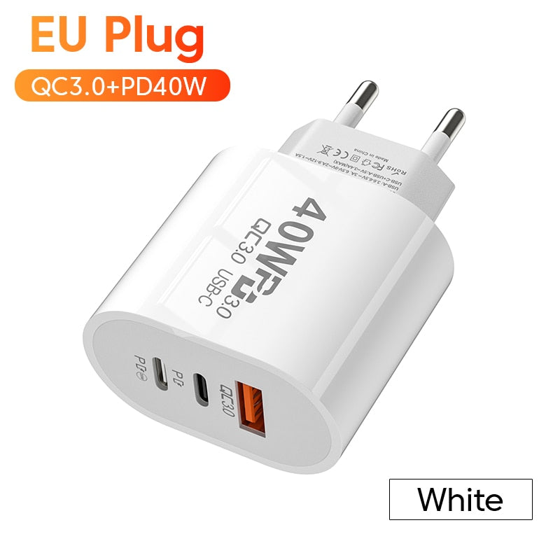 60W Fast Charging Charger 3Ports