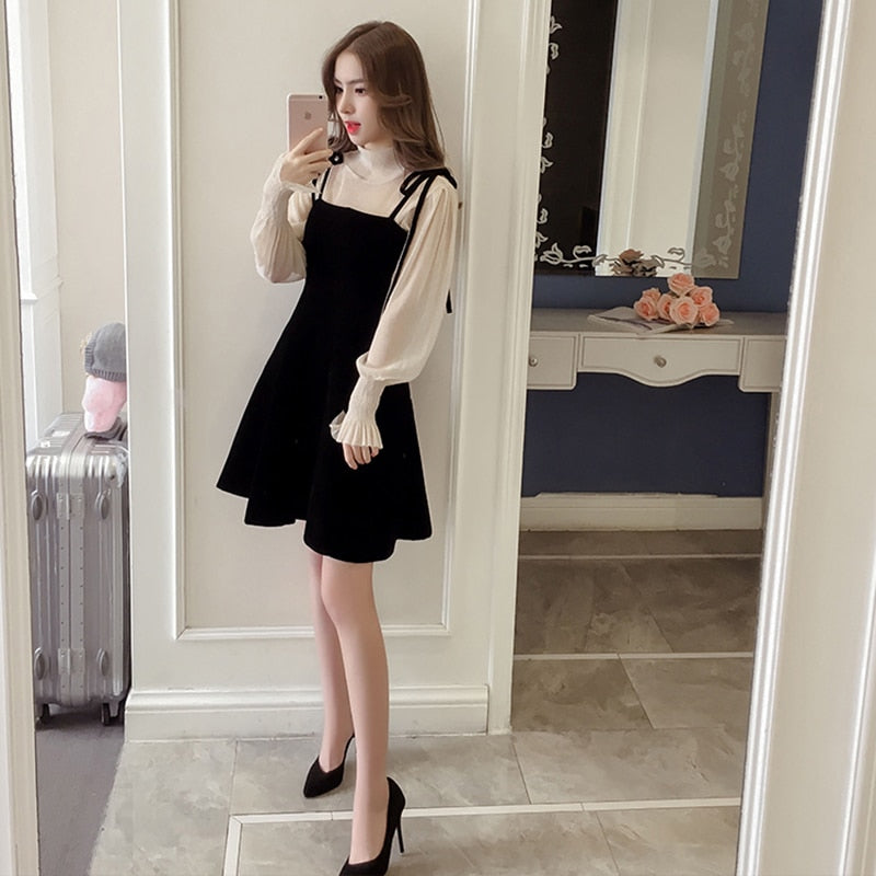 Spring New Elegant Two Piece Dress for Women