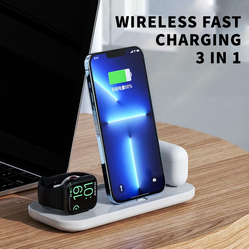 3 in 1 Foldable Wireless Charging Station