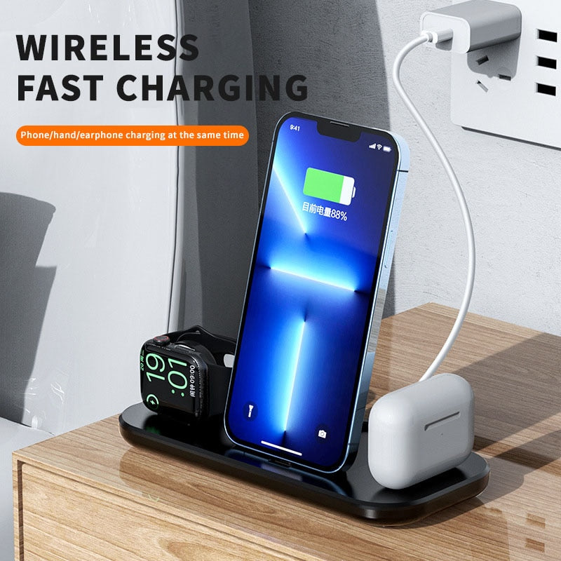 3 in 1 Foldable Wireless Charging Station