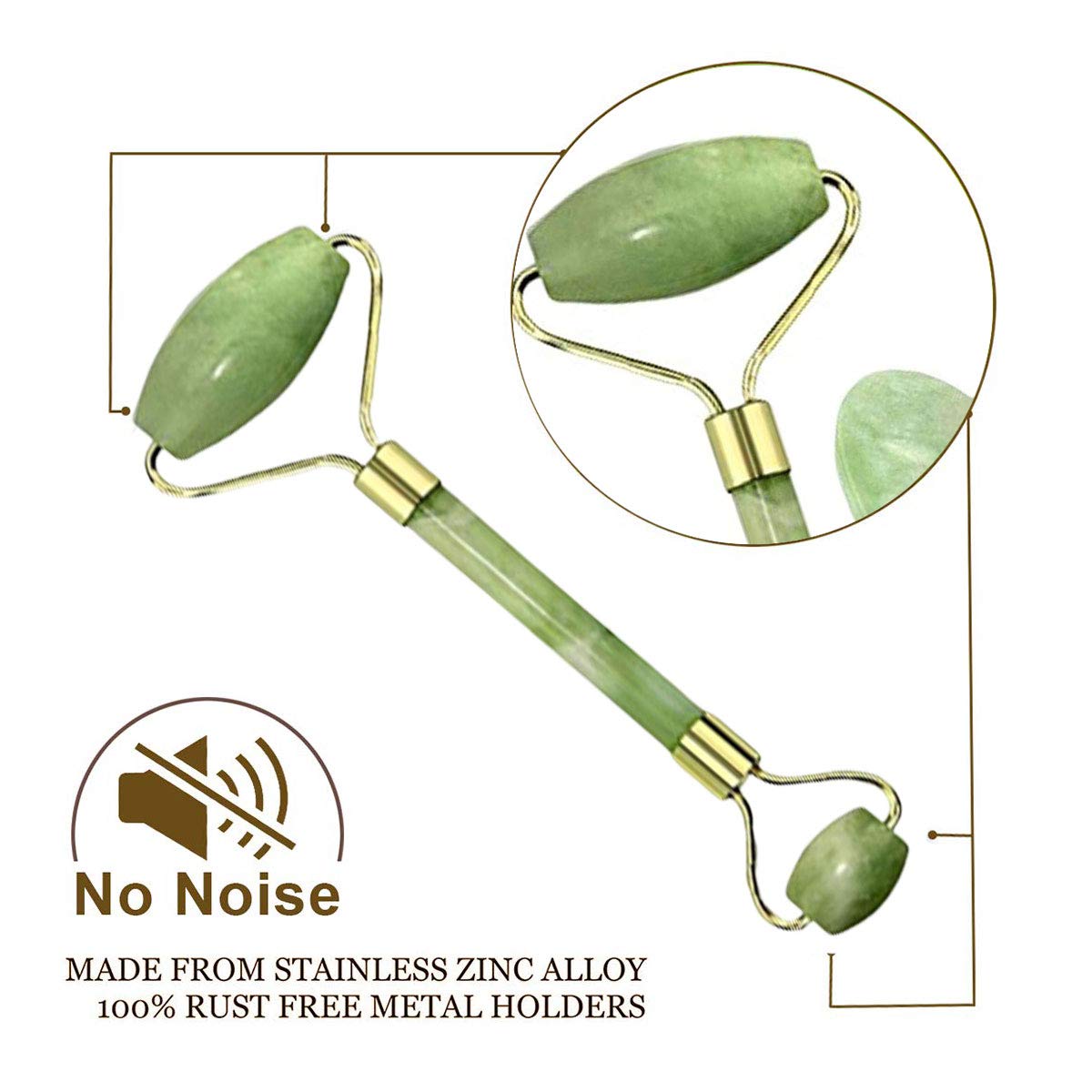 Natural Jade Roller Facial Set