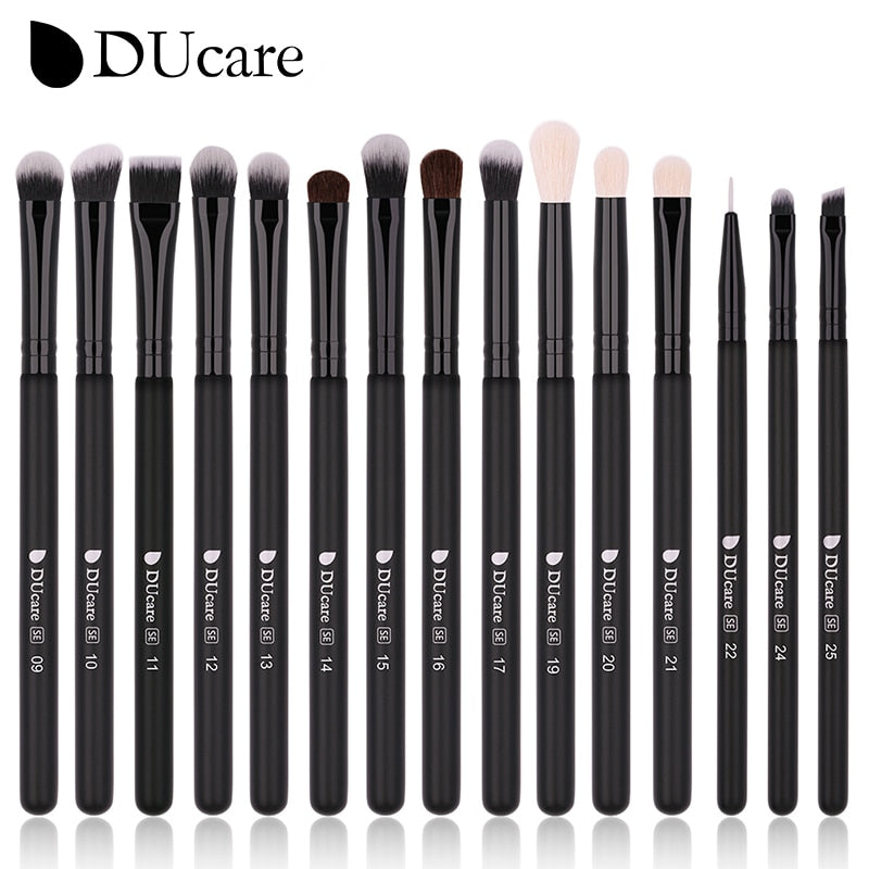 DUcare Black makeup brush Professional Makeup Eyeshadow Foundation Powder Soft Synthetic Hair Makeup Brushes brochas maquillaje