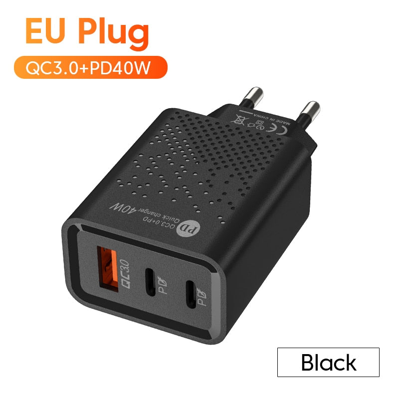 60W Fast Charging Charger 3Ports