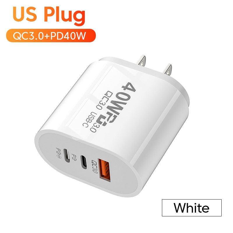 60W Fast Charging Charger 3Ports