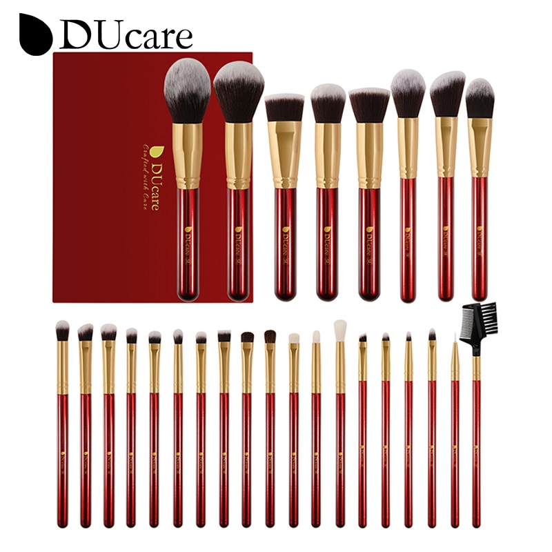 DUcare Black makeup brush Professional Makeup Eyeshadow Foundation Powder Soft Synthetic Hair Makeup Brushes brochas maquillaje