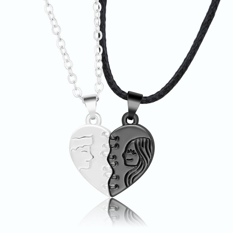 Magnetic Heart Couple Necklace